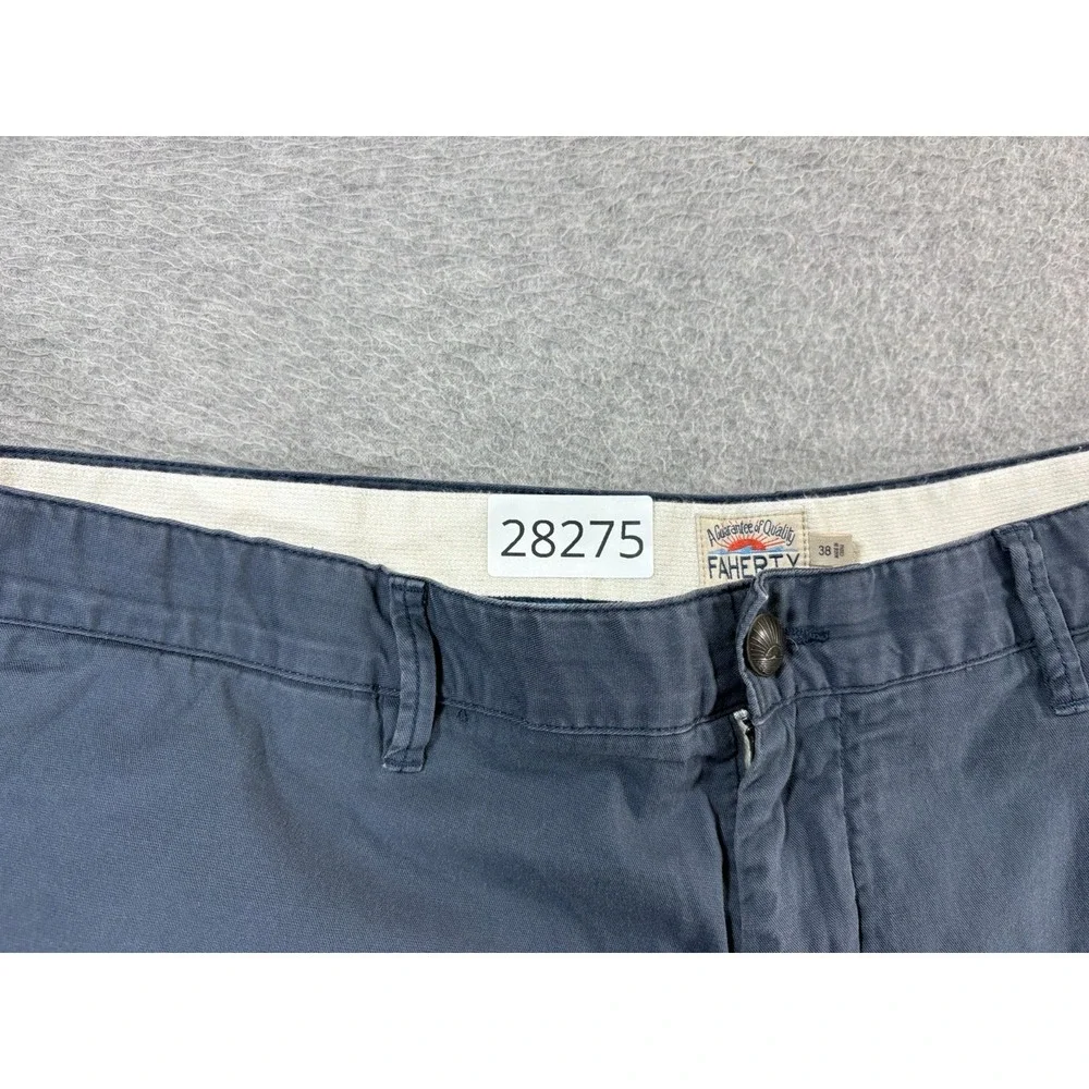 Faherty Organic Cotton Blend Casual‎ Shorts (Men's 38) Blue - 8